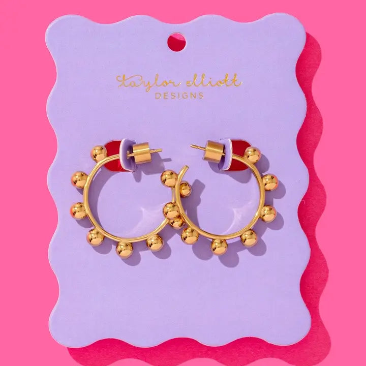 Naomi Ball Hoop Earring