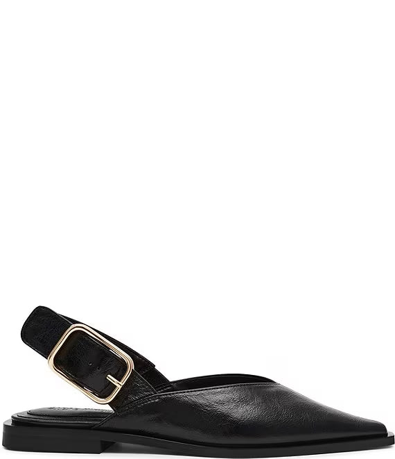 
                      
                        Shay Leather Slingback Black Flat
                      
                    