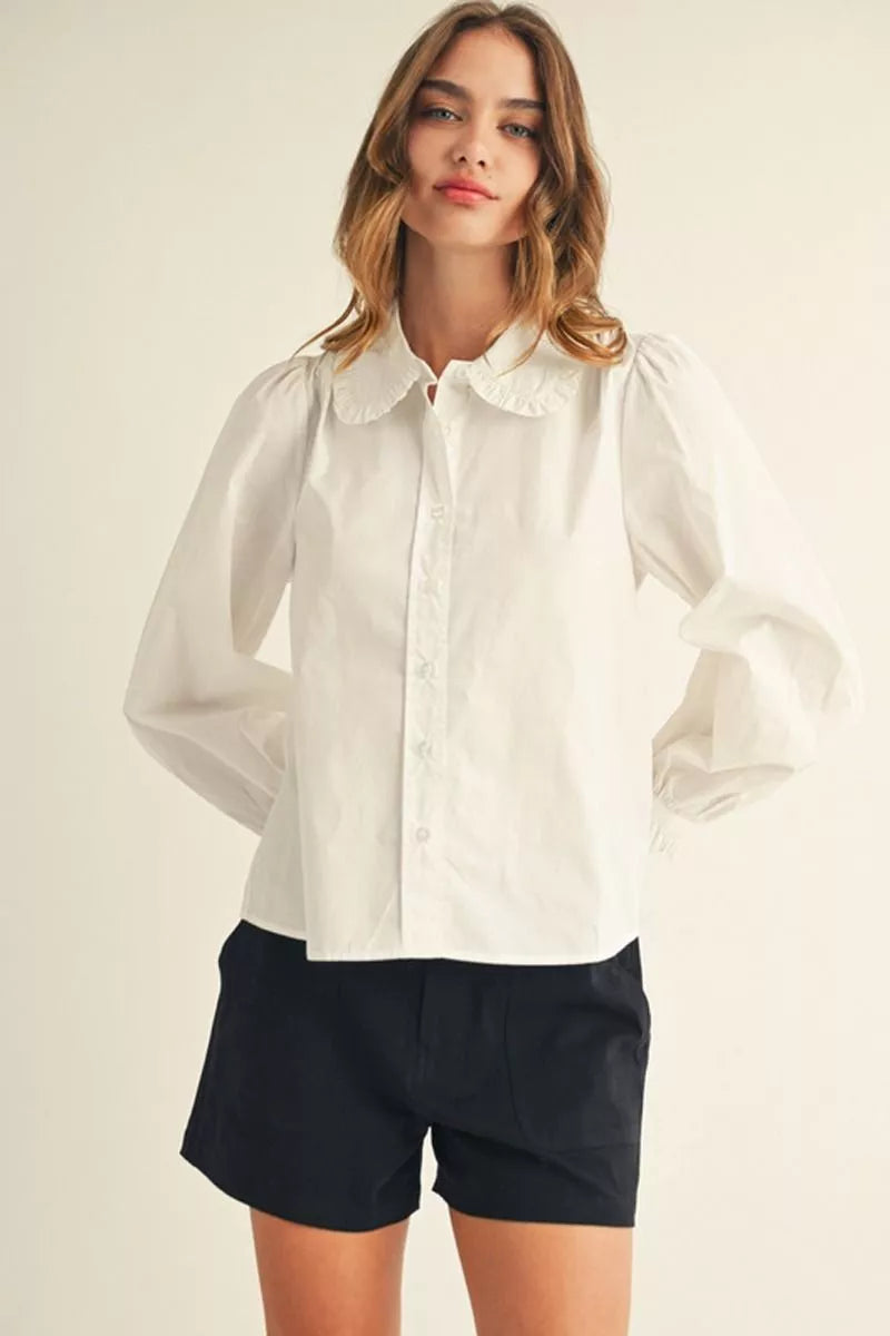 Heirloom Ruffle Collar Blouse