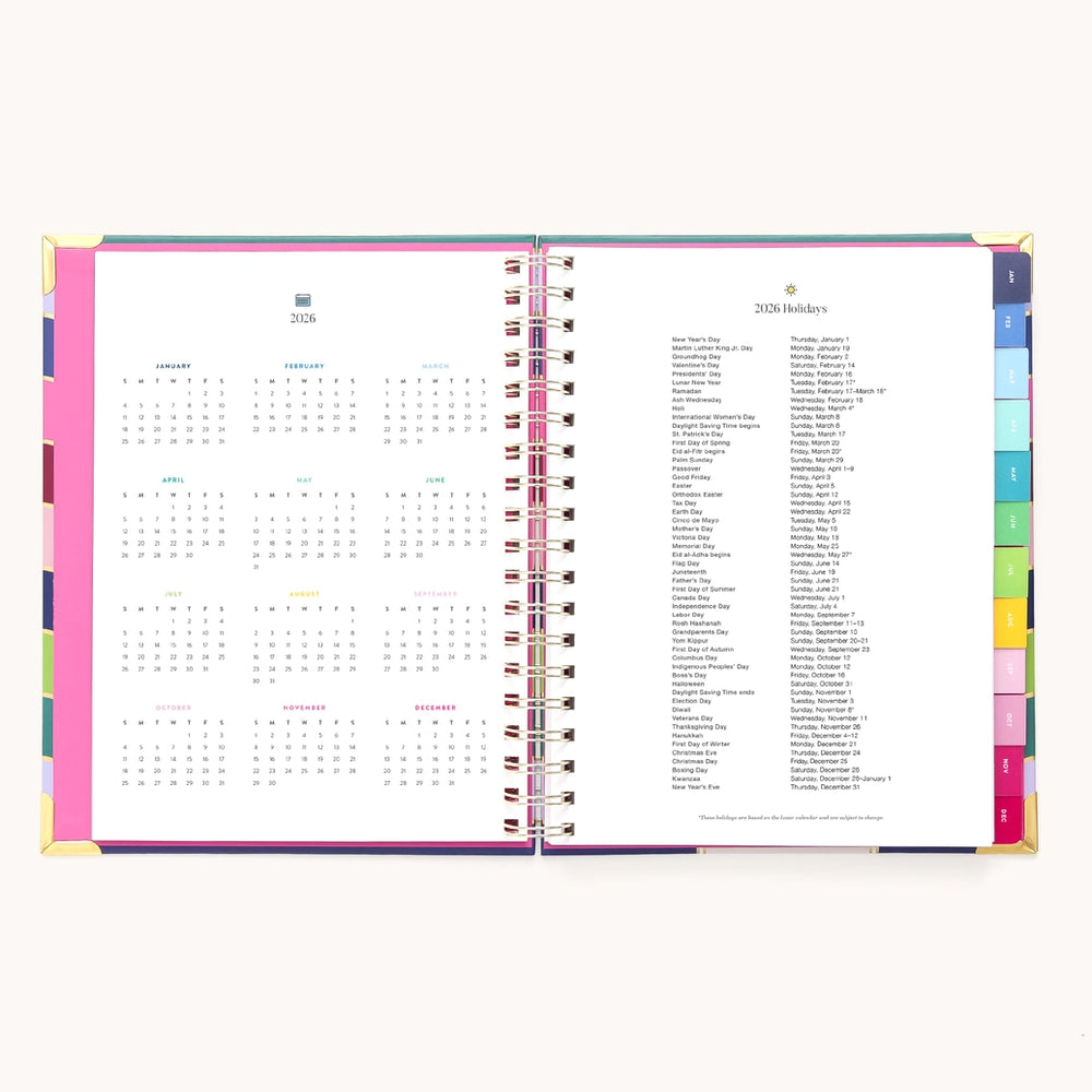
                      
                        2026 Spiral Weekly Simplified Planner- Rainbow Row
                      
                    