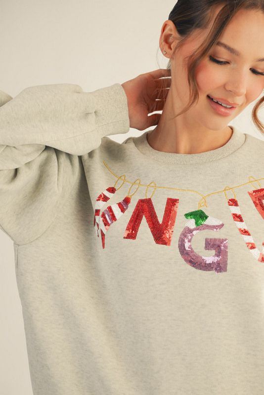 Sequin Jingle Sweatshirt