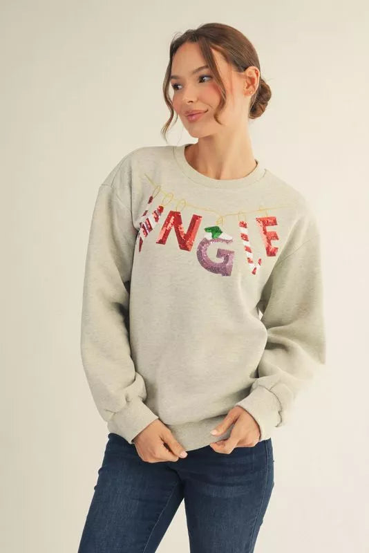 Sequin Jingle Sweatshirt