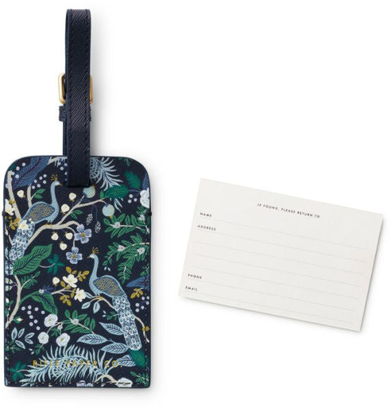 Rifle Paper Co. Peacock Luggage Tag