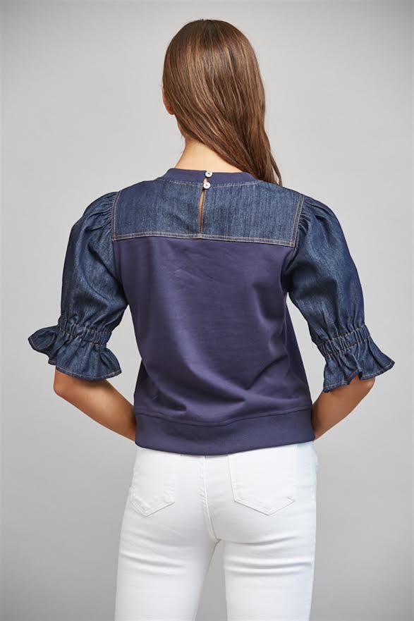 Naomi Navy Sweatshirt