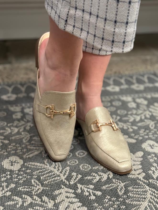 
                      
                        Metallic Dress Mule
                      
                    