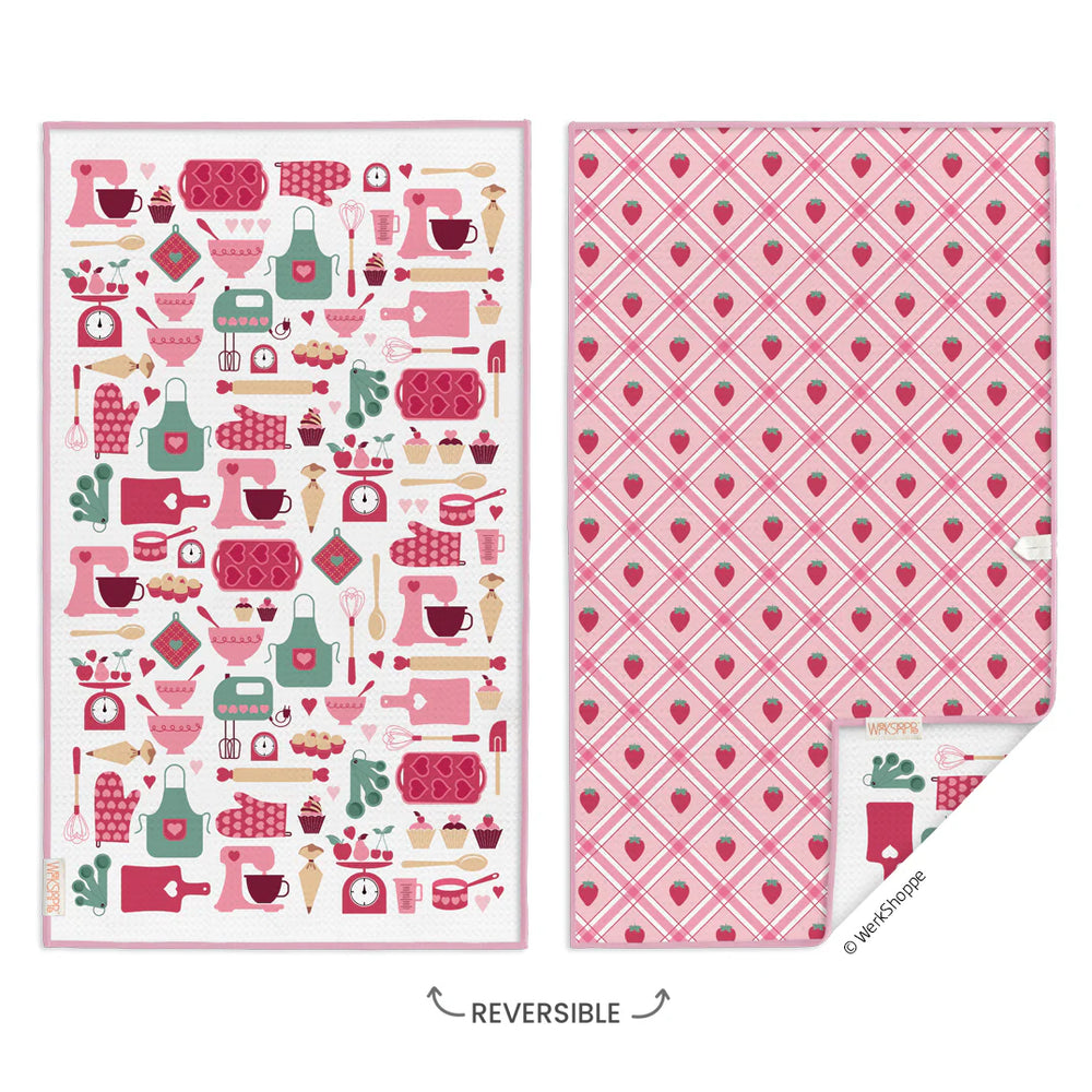 Baked with Love Reversible Microfiber  T-Towel