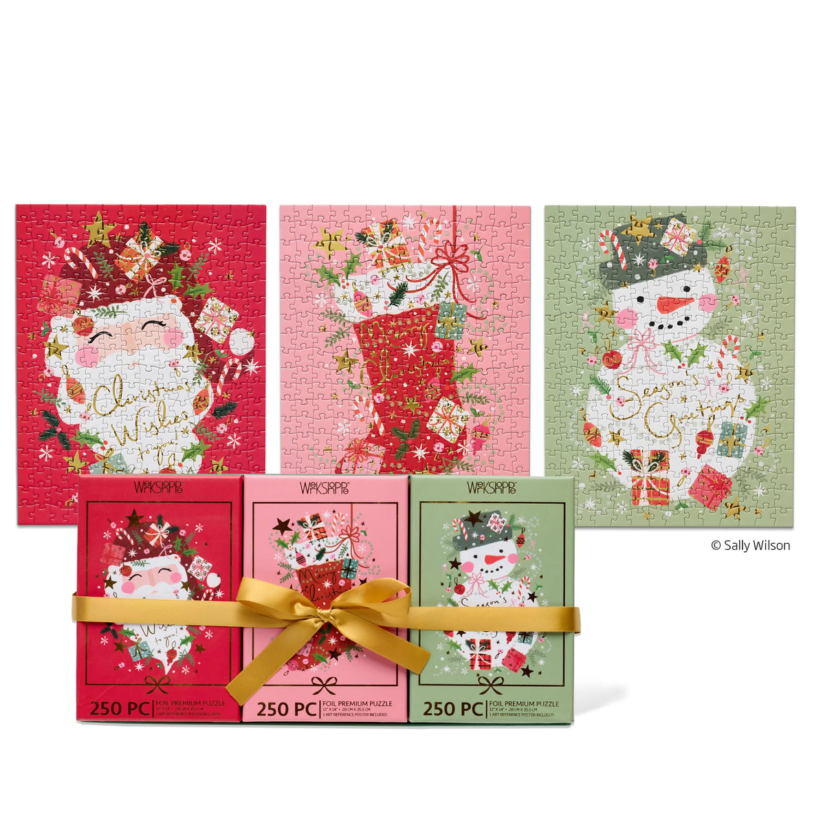 Christmas Wishes 250pc Puzzle Set of 3