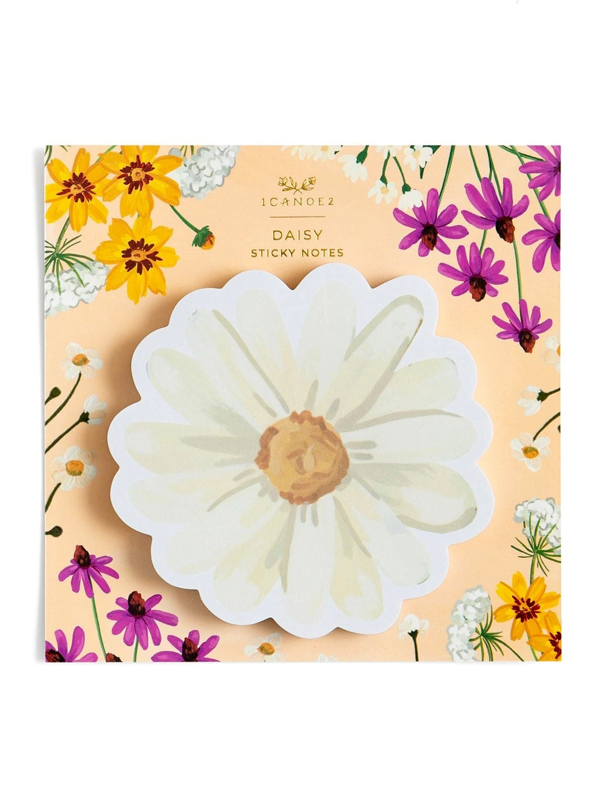 Vintage Blooms Daisy Sticky Notes