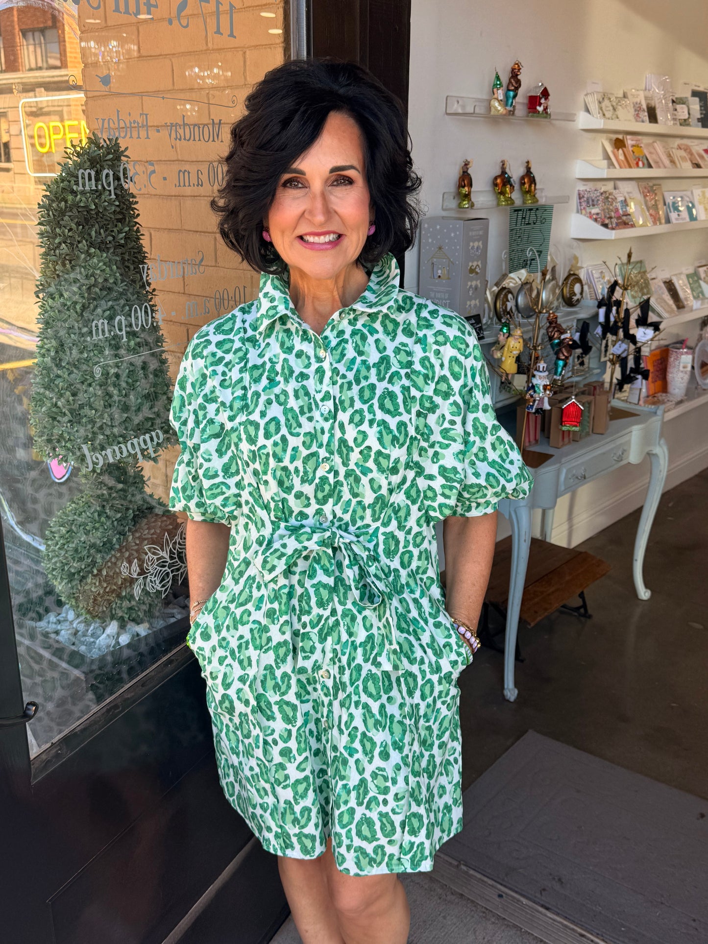 Leona Leopard Print Dress