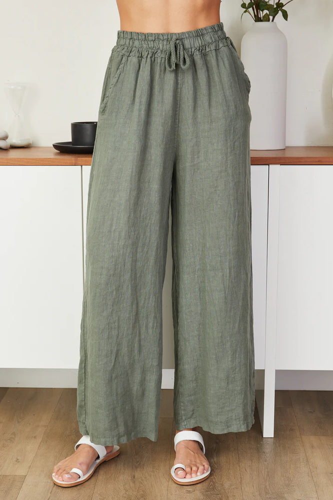 
                      
                        Olive Linen Drawstring Pants
                      
                    