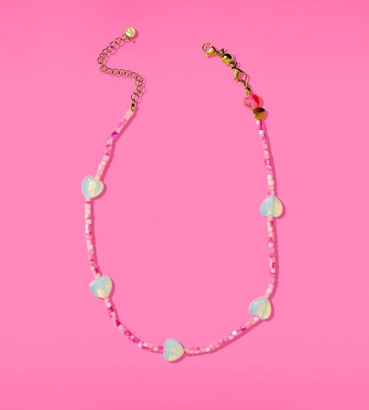 Iridescent Heart Necklace