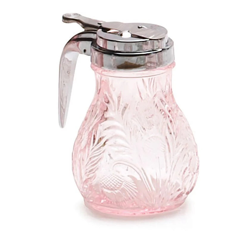 Thistle Syrup Pitcher-Rose