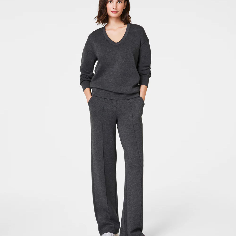 
                      
                        Spanx Brushed AirEsstional Straight Leg Pant Dark Heather Grey
                      
                    