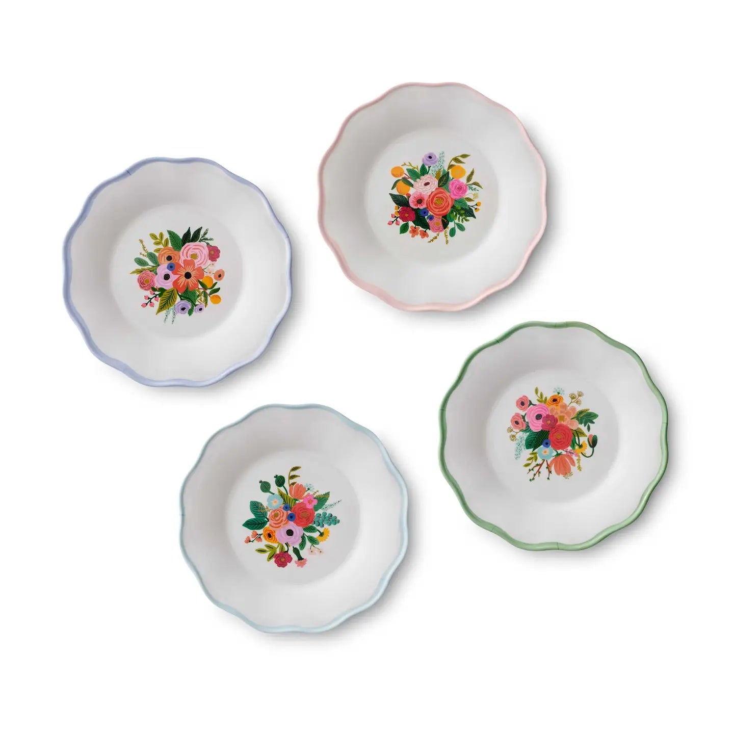 Garden Party Melamine Dessert Plates