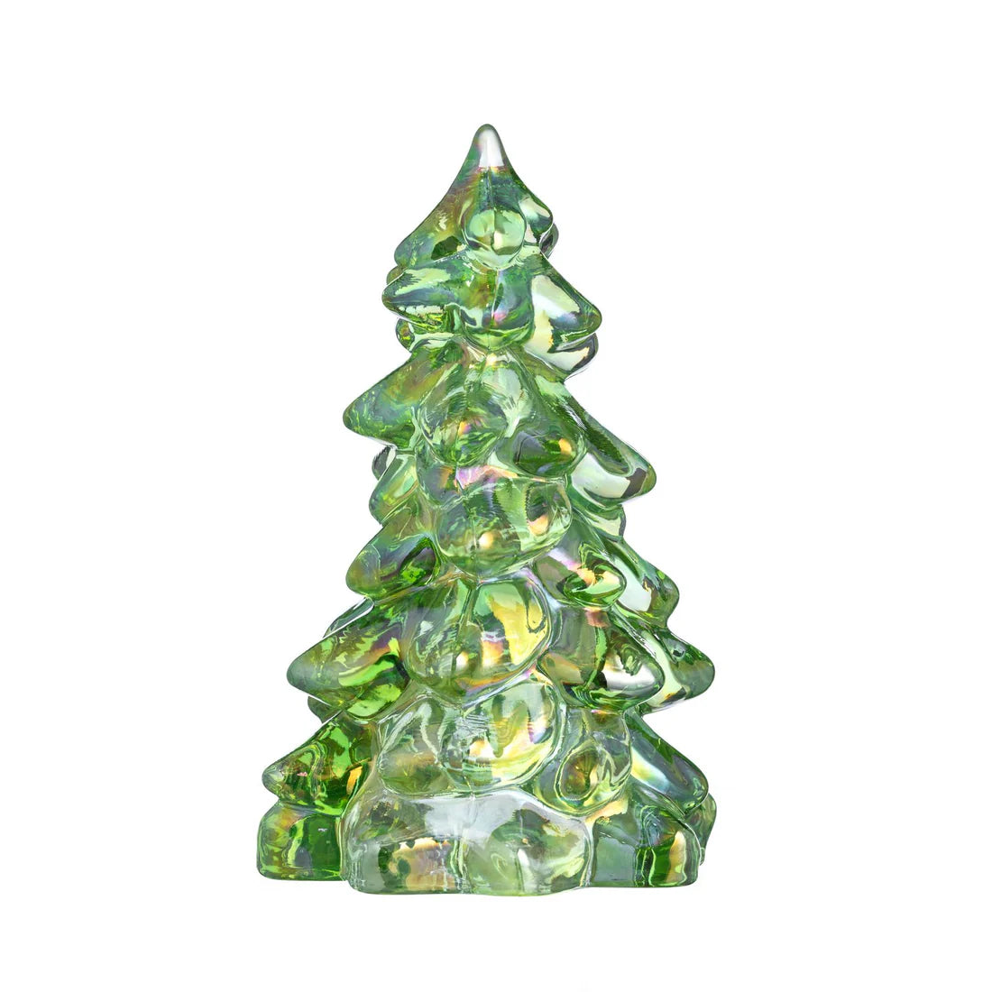5.5 Glass Tree- Green Carnival