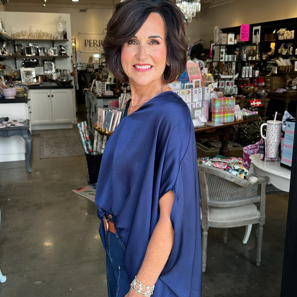 
                      
                        Sawyer Satin Flowy Top
                      
                    