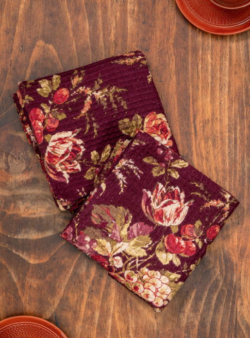Bountiful Harvest Waffle Tea Towel