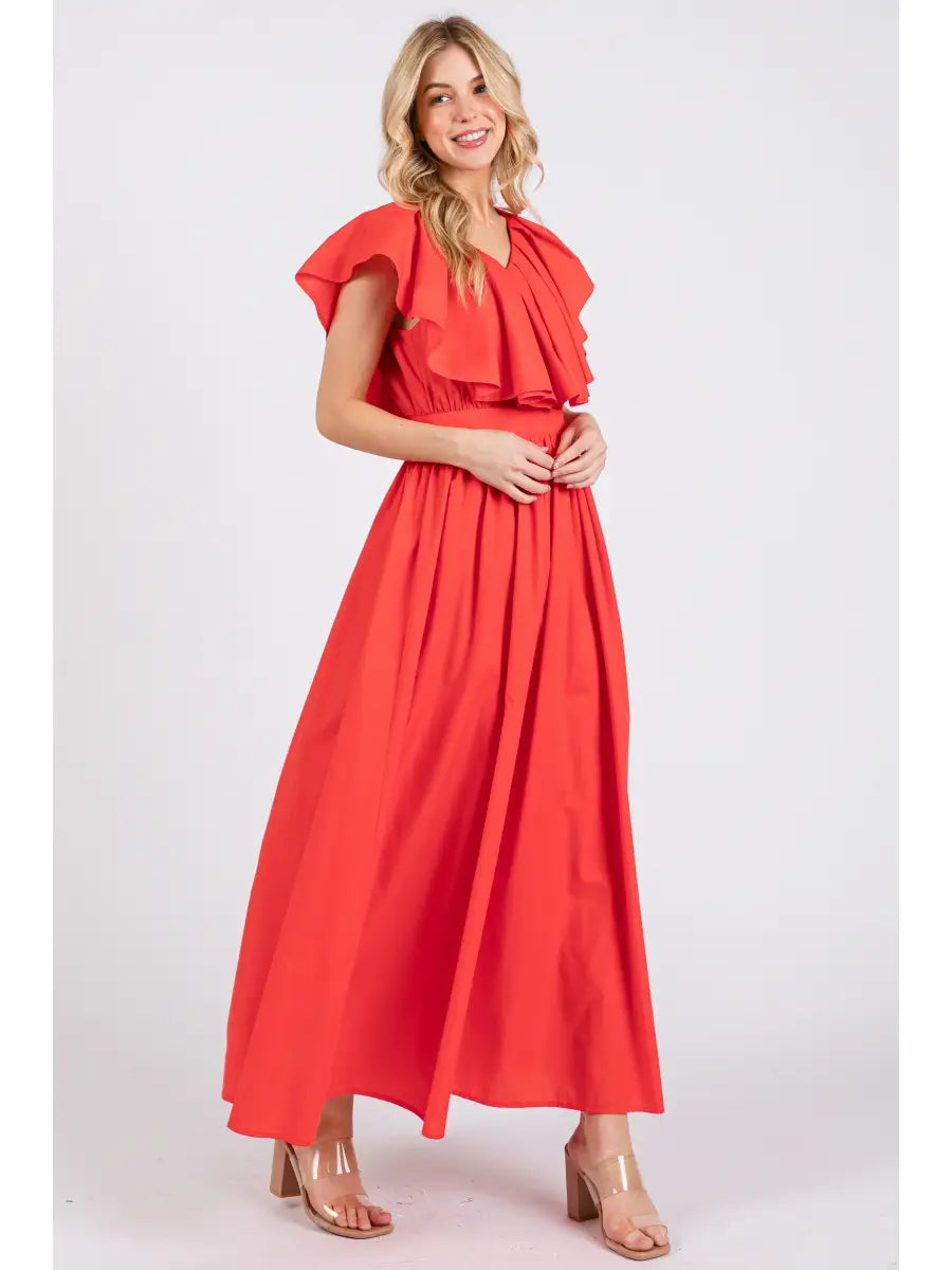 Paprika Party Maxi Dress