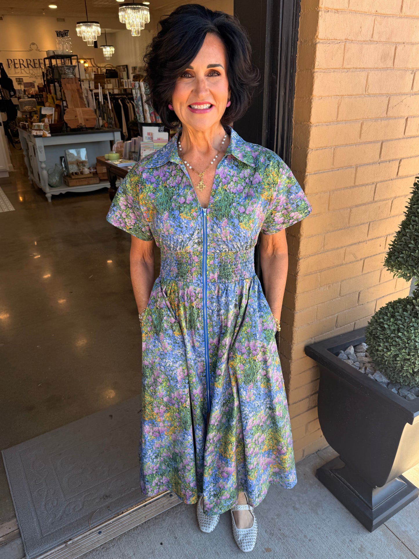 Fields of Flowers Midi Dress