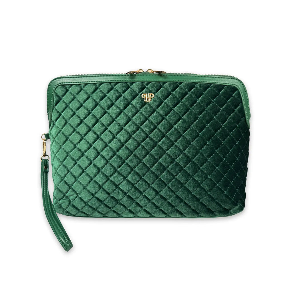 Emerald Velvet Litt Makeup Case