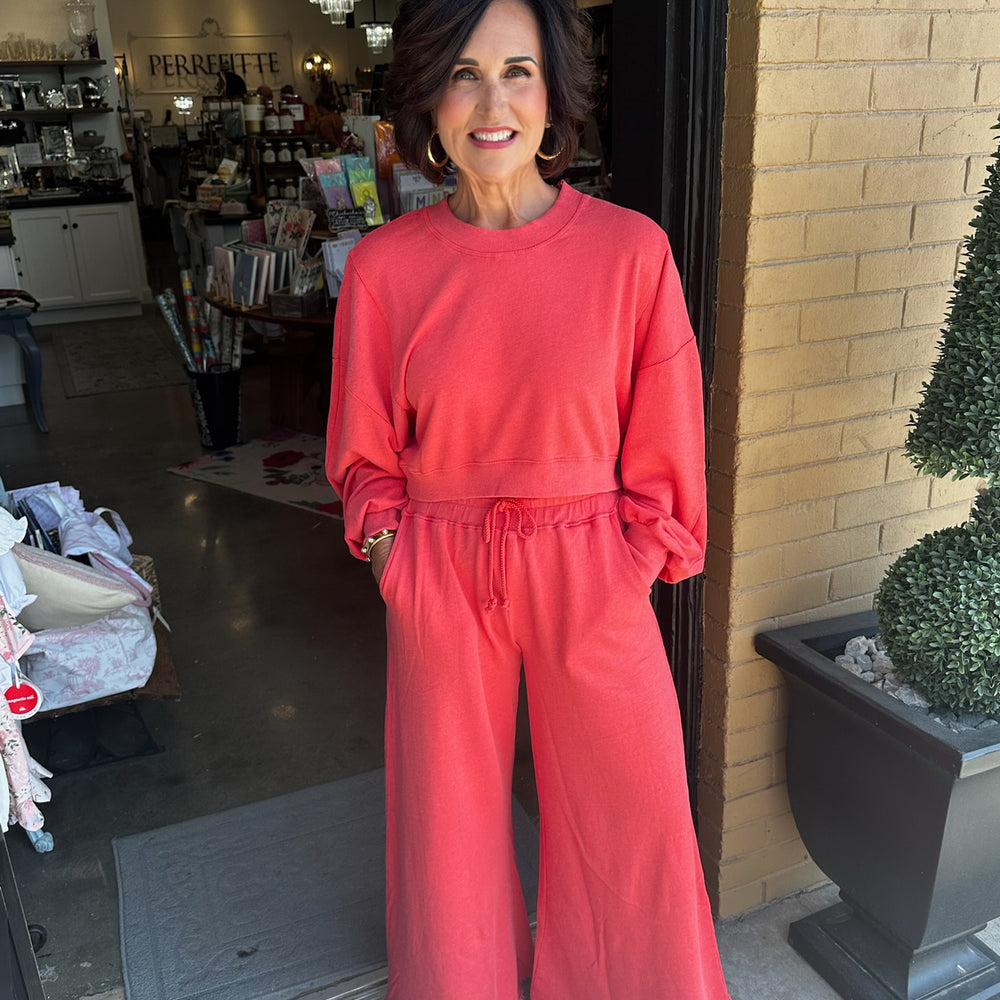 Grapefruit Ribbed Sweatshirt