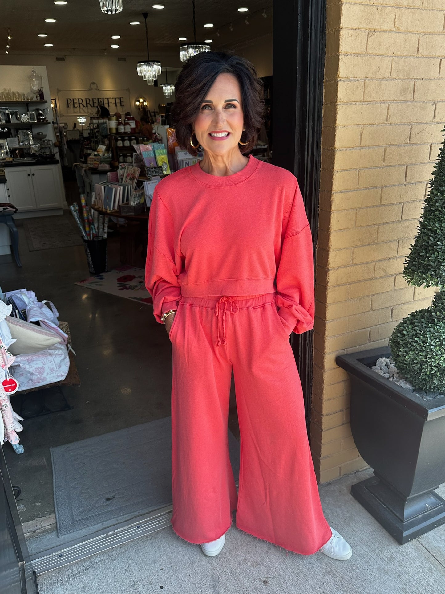 Grapefruit Ribbed Sweatshirt