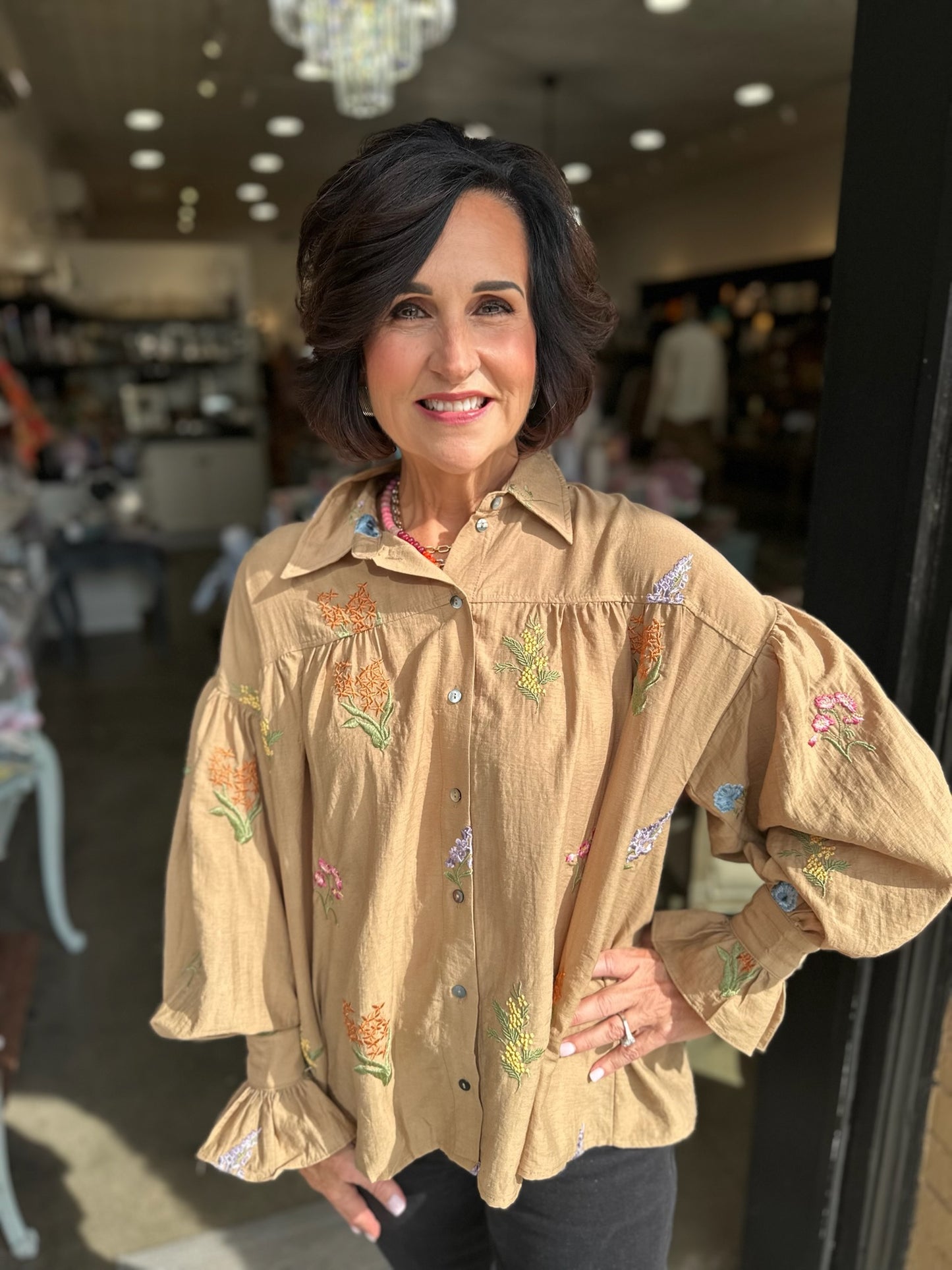 Fresh Cut Floral Embroidered Blouse