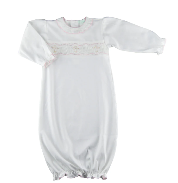 
                      
                        Newborn Cross Daygown and Bonnet/Hat
                      
                    