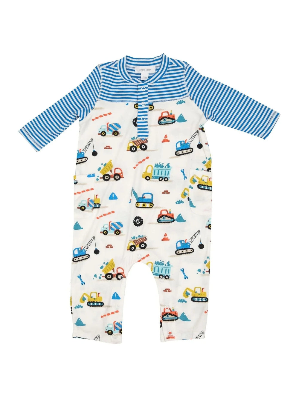 Crayon Construction Truck Romper