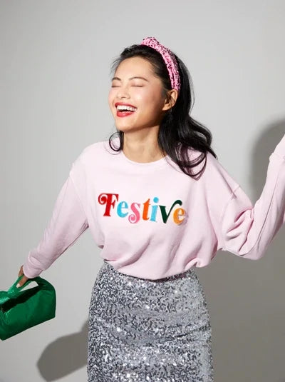 
                      
                        Blush Festive Sweatshirt
                      
                    