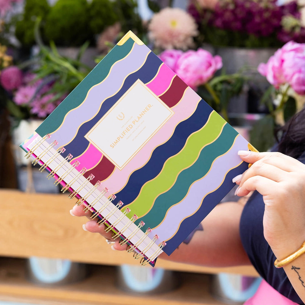 2026 Spiral Weekly Simplified Planner- Rainbow Row