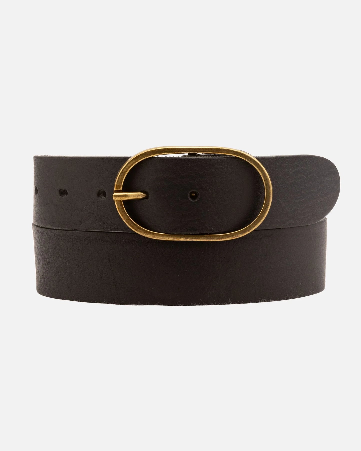 Fien Black Leather Belt