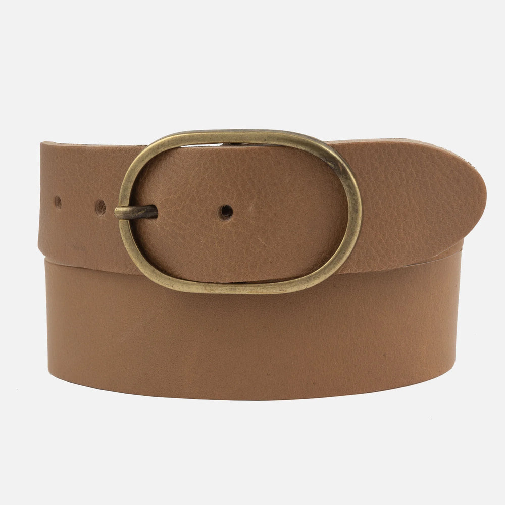 Fien Sand Leather Belt