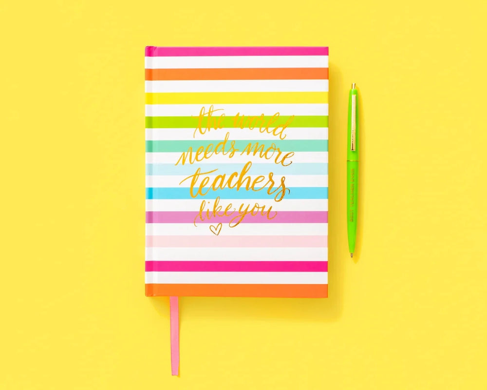 
                      
                        Rainbow stripe teacher notebook
                      
                    