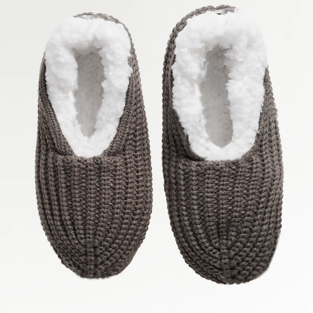 Faceplant Black Knitted Footsies