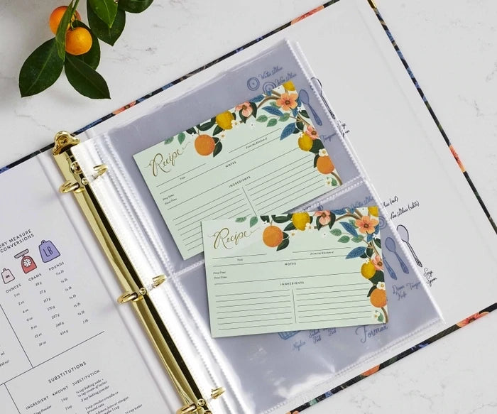 
                      
                        Citrus Floral Recipe cards
                      
                    