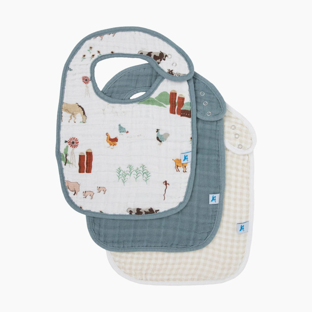 
                      
                        Cotton Muslin Bib 3 pack
                      
                    