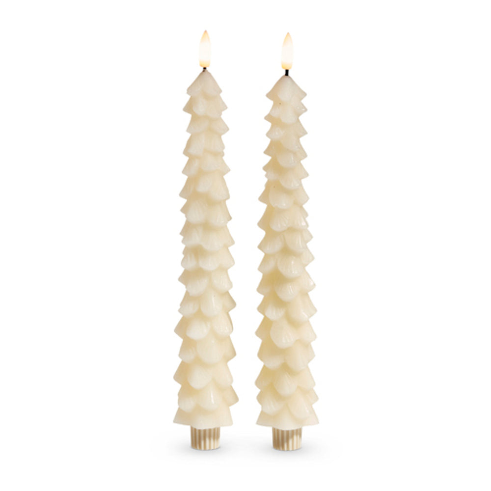 10.5" Ivory Tree Taper Candles