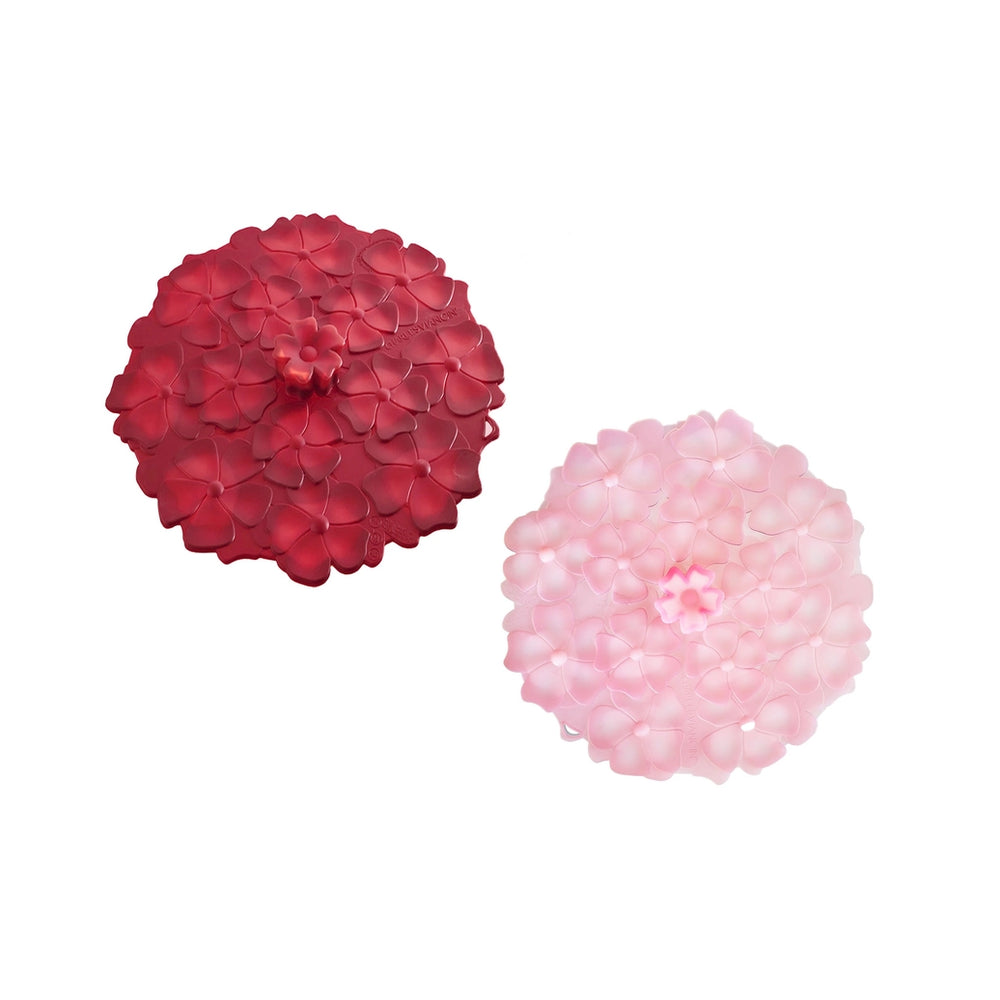 Set of 2 Geranium Drink Covers