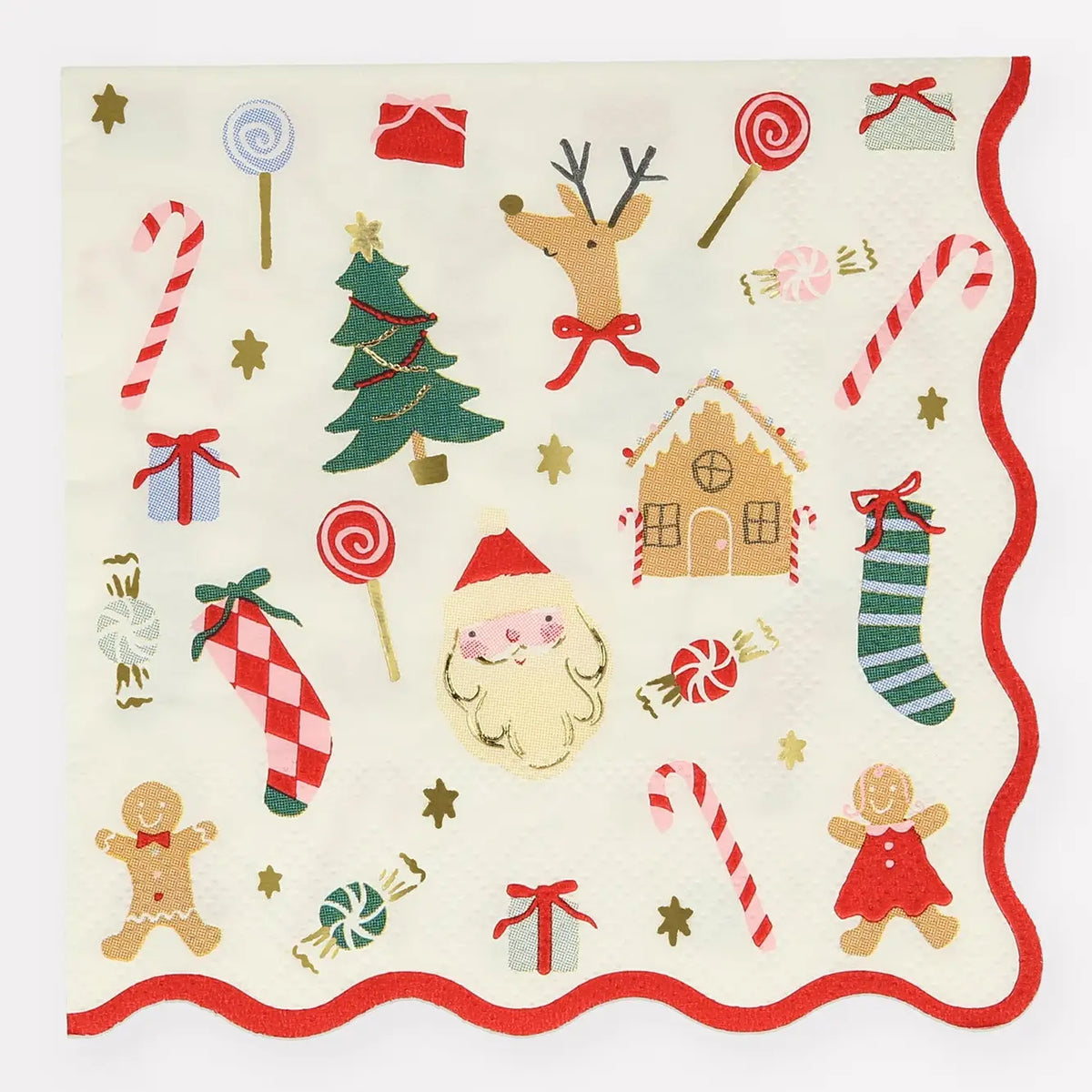 Jolly Christmas Napkins - Large