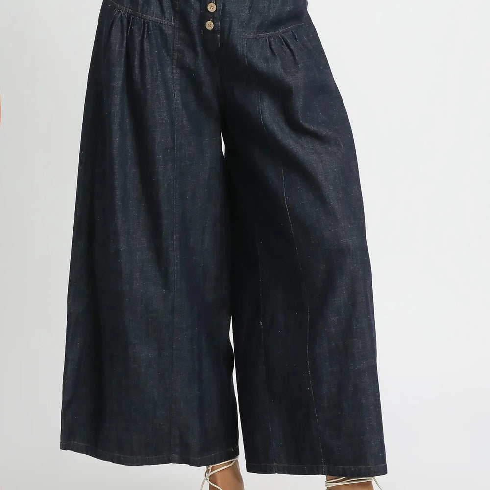 
                      
                        Delilah Denim Wide Leg with Yoke Detail
                      
                    