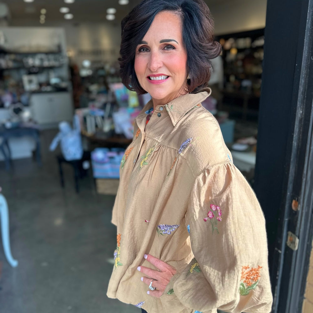 Fresh Cut Floral Embroidered Blouse
