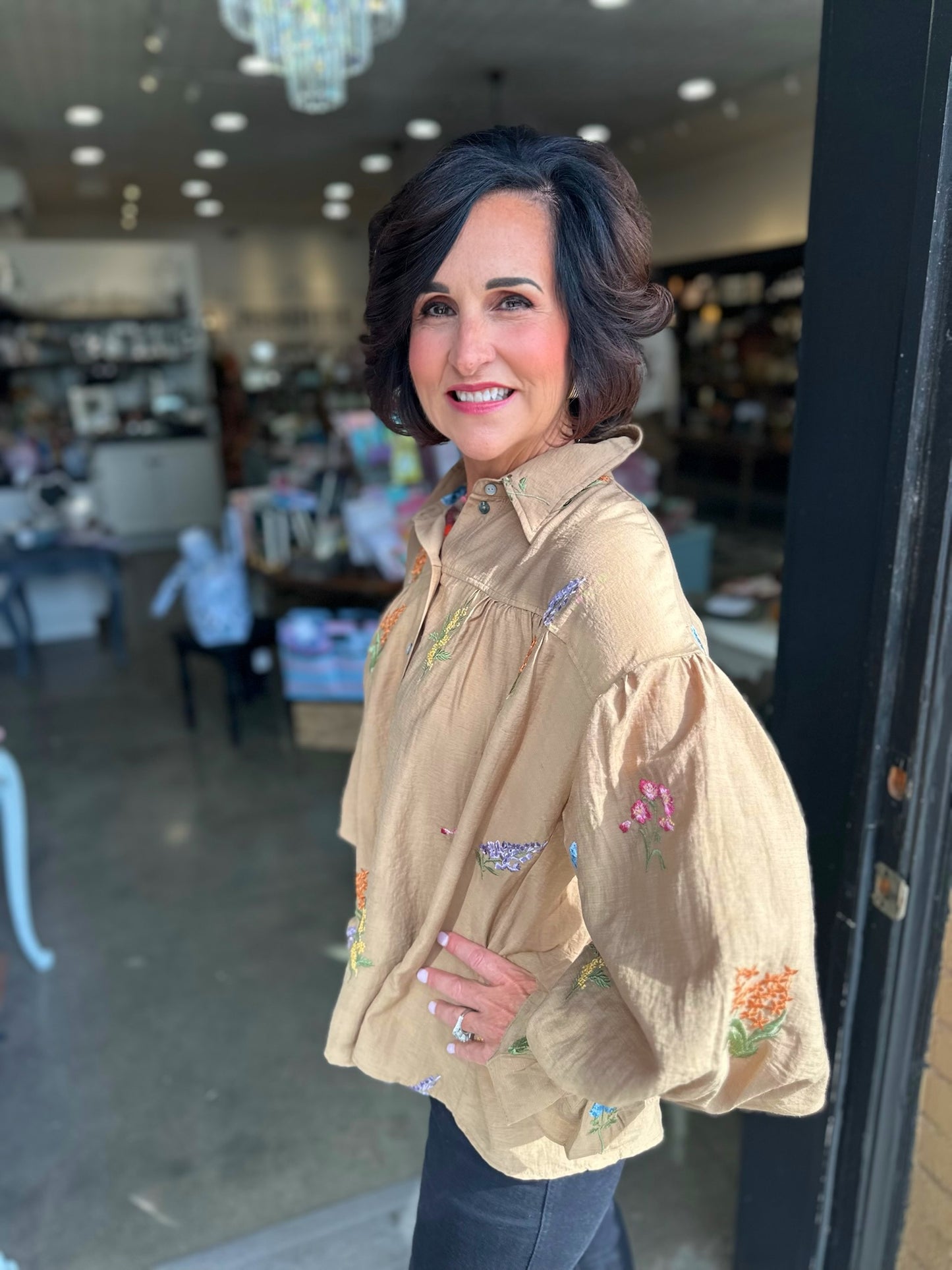 Fresh Cut Floral Embroidered Blouse