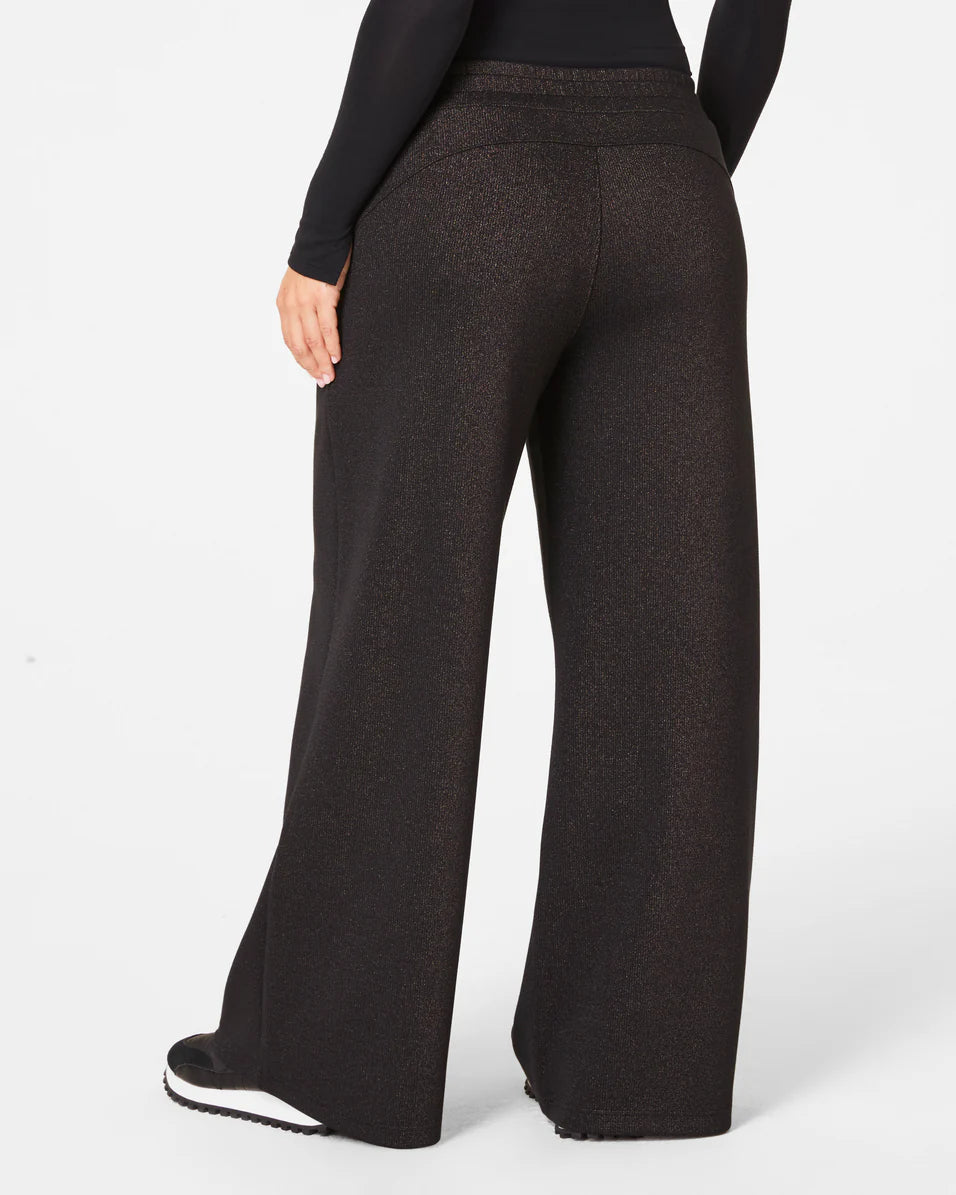 Spanx AirEssential Wide Leg Pant Black Gunmetal – Perrefitte