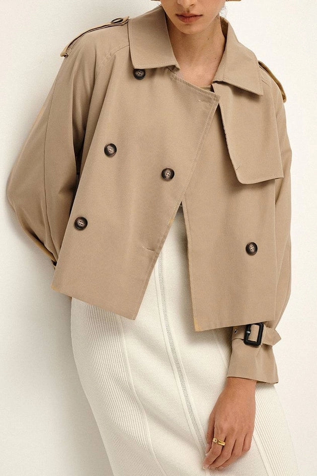 
                      
                        Astrid Short Woven Trench Coat
                      
                    