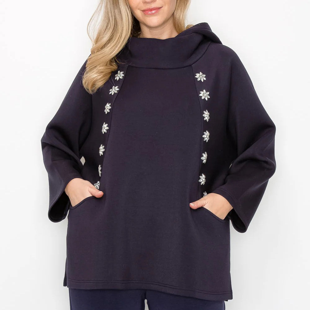Midnight Star Studded Top