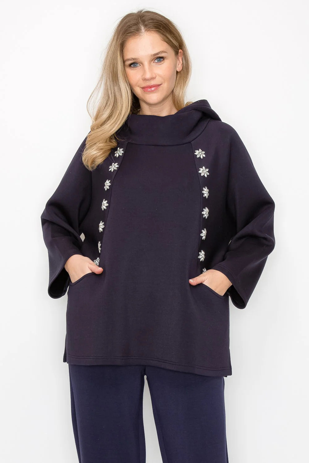 Midnight Star Studded Top