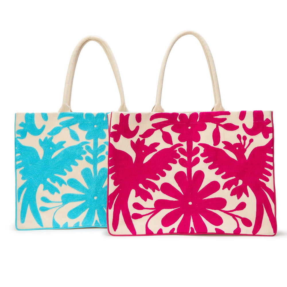 Flora & Fauna Embroidered Tote Bag