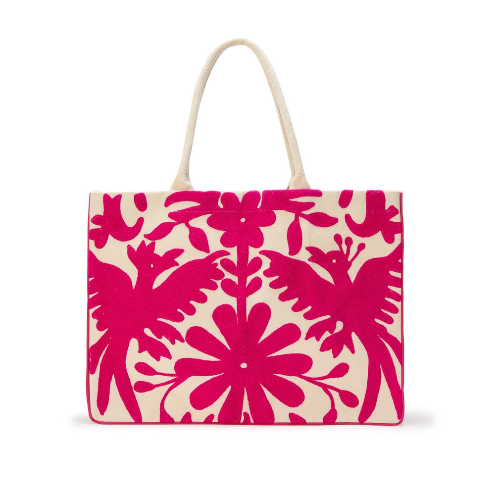 Flora & Fauna Embroidered Tote Bag