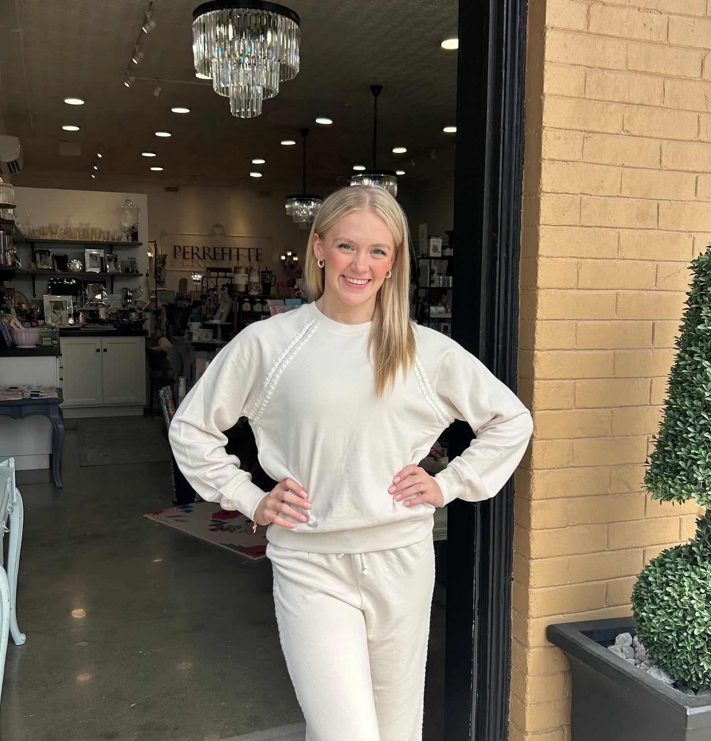 Z Supply All Around Sweatshirt-Crystal